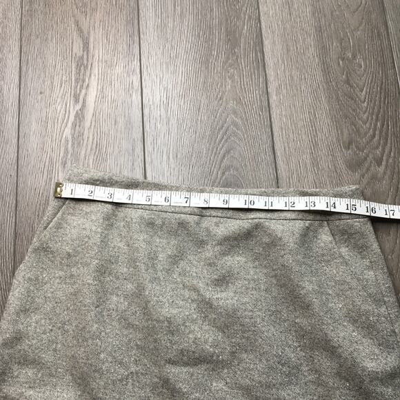 Brooks Brothers Petite Womens Midi Pencil Skirt Lined Wool Silk Blend Size 12 - Picture 5 of 10